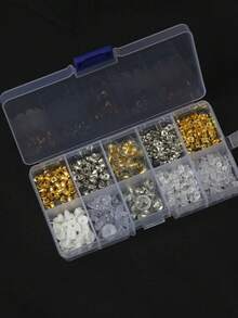 450pcs/100pcs/30pcs/50pcs Earrings And Stud Backs Handmade DIY Jewelry Accessories Anti-Slip, Anti-Loss Silicone Ear Plugs Anti-Fall Anti-Piercing Lollipop Ear, Large Earrings, Piercing, Earring Backing Set - Transparent - View 7