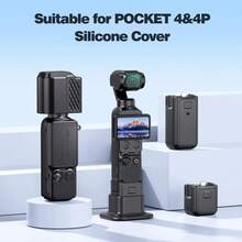 6 Set-Étui de protection en silicone pour OSMO Pocket 4 &4P, protecteur d'objectif, manchon résistant aux rayures, compatible avec OSMO Pocket 4, ensemble/kit d'accessoires - Voir 4