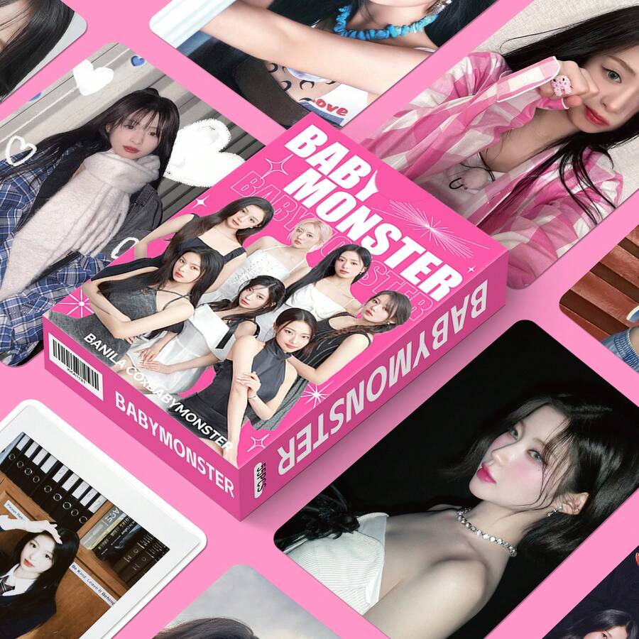 55張 BBMT 熱門周邊卡片,K-POP 收藏卡,節日禮物,新系列賀卡,卡片收藏展示,熱門音樂周邊,盒裝裝飾卡,高畫質 - 彩色 - View 1