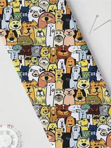 1pc Cute Cat Animal Print Quilted Polyester Fabric, Soft & Slightly Elastic, Pre-Cut Size 50x145/100x145/145x200cm, DIY Handmade Fabric, Suitable For Clothing Making, Doll Clothes, Quilting, Gift Wrapping, Sewing Projects, Hand Wash Only - 2026 Animal Series - View 15