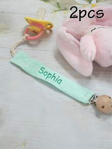 1 pieza/2 piezas Clip anti-caída personalizable, nombre bordable, llavero personalizado, personalización de nombre DIY, artículo decorativo, regalo para amigos/cumpleaños. - Estilo A - Ver 10