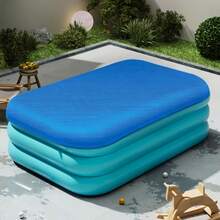 Waterproof & Dustproof Winter Pool Cover With Drawstring - Durable PE Material For Above-Ground Inflatable Pools - B - View 3