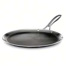 TIROTO 304 Stainless Steel Frying Pan, Non Stick Surface, Induction And Gas Compatibility, Uniform Heat Distribution, Easy To Clean Modern Steak, Egg, Fish, Pasta, Pizza Cookware - 18.6in - View 1
