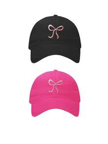 1/2 piezas Gorra de béisbol con coleta para mujer, gorra casual con moño desordenado, gorra ligera puntiaguda, gorra de sol de moda, adecuada para deportes al aire libre & uso casual diario - Gorro de pajarita - Ver 11