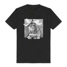 Camiseta Gráfica de Merchandising para Mujer y Hombre con Diseño de Foto de Azulejo de Pétalos de Conejo, Diseño de Cantante Arianas Grandes, Talla S - Negro - Ver 1