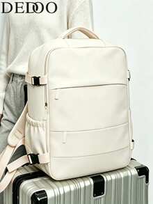 Dedoo Women's Polyester Laptop Backpack, Multi-Pocket Design, Lightweight Casual, Suitable For Students, Office, Travel And Daily Activities, Back To School - White - View 8