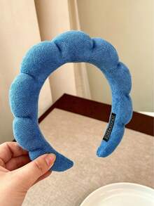 Cloud SPA Face Wash Headband: Suitable For Face Washing And Facial Care. Thick Terry Cloth Headband, Perfect For Makeup, Sports And Yoga. A Must-Have For Girls At Home And In Dorms, A Perfect Choice For The Back-To-School Season. - Multicolor - View 5