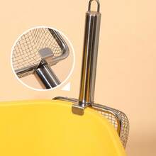 1pc Stainless Steel Cat Litter Scoop, Fine Mesh Handle Design, Sturdy And Durable, Suitable For Cats, Equipped With Two Different Mesh Hole Sizes, Can Clean Clumping And Non-Clumping Cat Litter - View 4