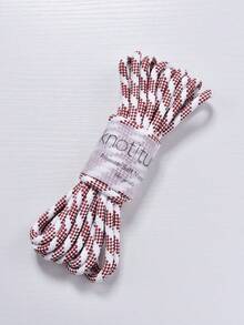 Cuerda de núcleo de poliéster trenzada de dos colores 6mm 5 metros, cuerda duradera para todo uso en exteriores para asegurar, mástil de bandera, columpio, uso marino - Multicolor - Ver 7