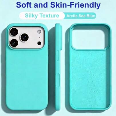 Nowe luksusowe odporne na wstrząsy miękkie etui na telefon przyjazne dla skóry, kompatybilne z 17 16 15 Pro 14 Plus 13 12 11 17 Pro Max Air XR XS Max X/XS 7/8 Plus 7/8, antypoślizgowa gładka osłona ochronna, trwały design, materiał przyjazny dla skóry, granatowy, letni prezent, przyjęcie urodzinowe