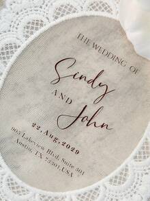 Personalized Lace Invitation Card With Envelope, Custom Vintage Wedding Invites Stationery For Wedding Ceremony, Engagement Party, Bridal Shower, Anniversary, Reception, Dinner Party, Banquet And Celebration Events - Sets - View 6