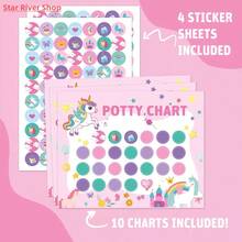Children's Toilet Training Sticker Chart - Boys & Girls Universal Toilet Reward System, Behavior Habit Tracker, Bathroom Incentive Board With Fun Stickers - Multicolor - View 11