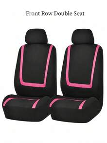 Universal Car Seat Covers - 9pcs Set (Full Set), 4pcs Set (Dual Seat), 2pcs Set (Single Seat) Options - U-Shaped Striped Design, Anti-Slip & Durable, Compatible With General Cars, SUVs, Sedans, And With Airbag - Easy To Clean, Upgrade Interior - Style a - View 19