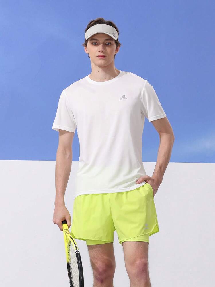 CAMEL CROWN Men's Outdoor Quick-Dry T-Shirt, Lightweight Breathable Moisture-Wicking Cooling Sun Protection Round Neck Short Sleeve T-Shirt For Summer - Endless White - View 8