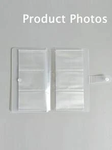 Large Capacity Photo Album With Pockets, Holds Multiple Photos Per Album, Portable Keepsake Book, Suitable For Postcards And Movie Tickets, Perfect Travel Album, Transparent Plastic Rectangular, Multi-Purpose, Suitable For Any Holiday Use, Celebrity Cards, Business Card Collection - Multicolor - View 10