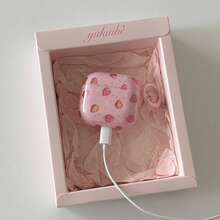 Love-Themed Pink Polka Dot Strawberry Earphone Case With Hanging Ring, Compatible With Airpods 4th Gen, Cute Earphone Cover Compatible With Apple 2nd Gen, 3rd Gen, New Protective Case With Pendant, Airpodspro 3, Korean Style Earphone Case, Pro 2, Girls Earphone Case Protective Cover - Pink - View 10