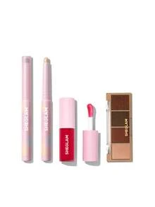 SHEGLAM [3Pcs] Glam Wow Essentials Set Sombra y Aceite Labial - Serendipia + Promesa de meñique + Ensueño - Ver 8