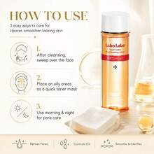 Dr.Ci:Labo Labo Labo Pore Refining Toner, Low Acid Gentle Exfoliating Facial Lotion, Witch Hazel Oil Control Skincare, Suitable For Oily And Combination Skin, 200ml - 200ml - View 2