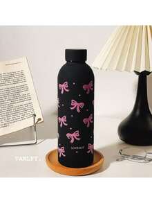 1pc 2025 New Portable Elegant Large Capacity Stainless Steel Insulated Water Bottle, Suitable For Students - Red Wine Bottle - View 5