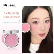 Paleta de Rubor Suave Jill Leen, Iluminador y Contorno Cosmético - Melocotón Lavanda #17 - Ver 8