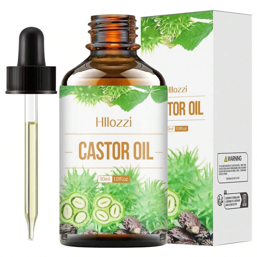 Hllozzi 30ml/100ml Castor Oil Essential Oil Multipurpose Aromatherapy Oil, Suitable For Diffusers, Humidifiers, Aromatherapy Burners, Candle Making, Room Sprays, And Air Fresheners. Suitable For All Skin Types.
