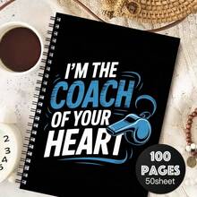 1pc Dynamic Soccer Splash Art A5 Spiral Notebook, A5 Size, 50 Sheets, Student Classroom Notes, Office Meeting Records, Portable Planner And Diary Notebook, Suitable For Professionals, Students - Autumn Semester Essential School Supplies - C - View 5