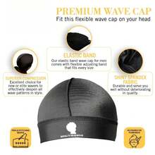 Multi Color Choice Soft Elastic Water Repellent Men's Head Cap, Sweatproof Lightweight Sports Headwear For Outdoor Cycling Workout Hair Protection - Army Green - View 2