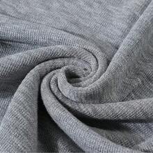Summer Gentle Slouchy Asymmetrical Knit Top Solid Color Faux Two Pieces/Deconstructed T-Shirt For Evening Date, Daily Wear And Vacation - Grey - View 4