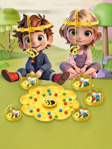 Children's Bee Honey Collection Magnetic Toy For Early Education - Interactive Family Multi-Player Fishing Magnetic Tabletop Game Toy - Multicolor - View 6