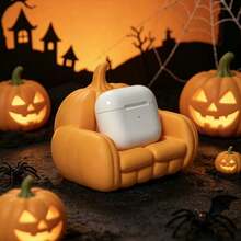 1 Stück 10cm Halloween Geist & Kürbis Sofa Dekoration, süße Neuheit Harz Schmuck Aufbewahrungsschale, gruselige Heimdekoration für Halloween Party & Feiertage - Übersicht 3