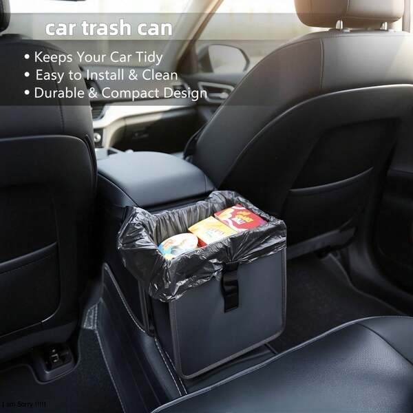 Foldable Car Trash Can, Large Capacity Hanging Waterproof Leak-Proof Car Garbage Bag, Car Interior Accessory, Unisex Gift
