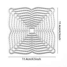 1件裝 Elements 波浪邊橢圓圓形正方形相框金屬切割模具 拼貼簿壓花模版 模切 專輯卡片製作 手工禮品卡藝術裝飾 手作禮物 - Metal Cutting Dies - 查看 17