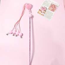 1 件/3 件蓝色仙女逗猫棒，耐用猫玩具，宠物猫互动用品 - 藍色 - 查看 4