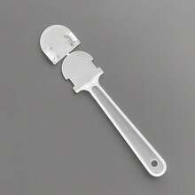 20pcs/12pcs Blank Transparent Plastic Fan Handle Set, Universal Round Handmade Fan Accessories, DIY Craft Graffiti Design Tool, No Battery Required, Suitable For Holiday Party Summer Outdoor Projects, Adult Fan Accessories - Transparent Plastic Fan Handle - View 6