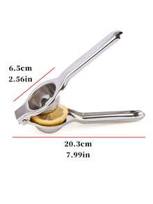 Juicer. Heavy-Duty Stainless Steel Manual Citrus Juicer. Designed For Lemons, Oranges, Grapefruits With A Stable Base - Suitable For Home, Restaurant, Bar Use, Easy To Clean Kitchen Tool. No Electricity Required, Portable Juicer, Stylish Metal Texture, Durable Kitchenware, Compact Design, Sturdy Construction, Essential For Home Cooking. - Multicolor - View 2