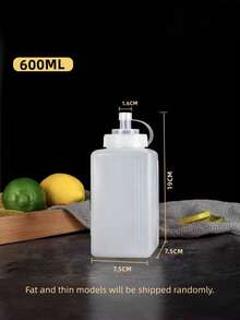 1pc Squeeze Sauce Bottle, Large Capacity Portable Kitchen Utensil, Multiple Sizes Available, Multi-Purpose Leak-Proof Condiment Bottle, Suitable For Ketchup, Jam And Salad Dressing - Multicolor - View 13