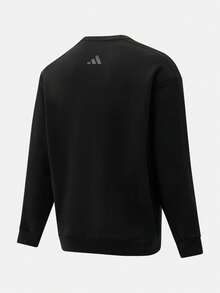 Adidas 男士 M COFFEE SWEAT 針織運動衫-Less Sweatshirt JZ5068 - 黑色 - 查看 2