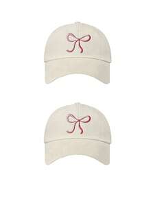 1/2 piezas Gorra de béisbol con coleta para mujer, gorra casual con moño desordenado, gorra ligera puntiaguda, gorra de sol de moda, adecuada para deportes al aire libre & uso casual diario - Gorro de pajarita - Ver 18