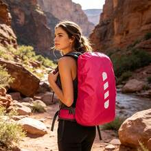 High-Quality Double-Layer Reflective Backpack Rain Cover, 15L-40L Waterproof Backpack Rain Cover With Reflective Strip, Suitable For Hiking, Camping, Travel, Cycling Outdoor Backpack Cover - Multicolor - View 7