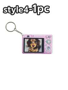 1/3/5pcs Personalized Camera Photo Keychain, Custom Picture Acrylic Keyring, Cute Memory Gift For Family, Friends, Couples, Pet Lovers, Backpack Charm - Multicolor - View 19
