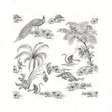 Peacock & Monkey Pattern Self-Adhesive Wallpaper - Easy To Apply, Waterproof & Removable, Suitable For Living Room, Kitchen, Bedroom, Bathroom - Washable Furniture Renovation & Wall Decor - 1PC - View 6