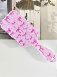 BEATURE Pink Bow Pattern Cushion Brush, Scalp Massage Comb, Anti-Static, Durable ABS Handle, Suitable For All Hair Types, High Quality Cushion Brush - Air Cushion Comb - View 2