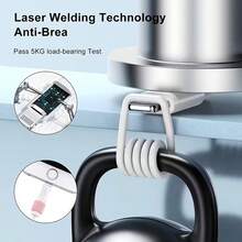 Lightning Fast Charging Cable, Type-C Lightning Fast Charging, High-Density PD Lightning Fast Charging, Compatible With IPhone 14/13/12/11 Series, Lightning Data Cable, USB Data Sync Charging Cable For IPhone 14, 13, 12, 11 Pro Max, SE, X, 8, 7, 6 Models - White - View 8