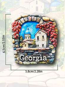 1pc Poland Turkey Georgia Kazakhstan 3D Stereoscopic Travel Souvenir Home Decor Magnetic Fridge Magnet - 1PC - View 18