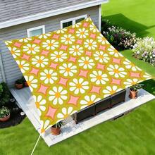 1pc Mandala Geometric Print Square Sun Shade Sail, Suitable For Yard, Pool, Villa Courtyard, Outdoor Leisure Area, Outdoor Sun Shade Sail, Beach Umbrella, Outdoor Sun Shade Cloth, Beach Canopy, Beach Tent, Patio Sun Shade, Outdoor Gazebo, Gazebo - Bohemia C - View 32