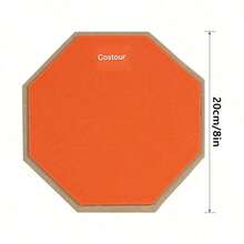 8-Inch Double-Sided Triple-Layer Silent Drum Practice Pad - Rubber Mute Pad For Drum Kit Beginners - Multicolor - View 4