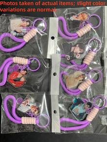 JHOPE, Microphone Pendant Decoration, With Personal Signature Color Pendant, Suitable For Clothing, Bags, Car Keys, Creative Cute Party Decoration, Ideal For Christmas, Valentine's Day, Birthday Gift - Multicolor - View 11