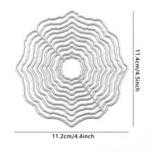 1件裝 Elements 波浪邊橢圓圓形正方形相框金屬切割模具 拼貼簿壓花模版 模切 專輯卡片製作 手工禮品卡藝術裝飾 手作禮物 - Metal Cutting Dies - 查看 22