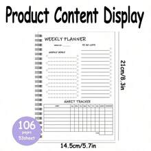 1pc Dynamic Soccer Splash Art A5 Spiral Notebook, A5 Size, 50 Sheets, Student Classroom Notes, Office Meeting Records, Portable Planner And Diary Notebook, Suitable For Professionals, Students - Autumn Semester Essential School Supplies - C - View 14
