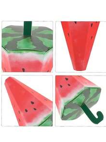10/5pcs Watermelon Gift Boxes, Summer Fruit Themed Gift Packaging Boxes, Suitable For Baby Shower, Gender Reveal Party, Birthday Party, Pool Party, Beach Party, Etc., Baby Shower Gifts For Guests, Baby Shower Supplies, Baby Shower Gift Boxes, Beach Party - Multicolor - View 5